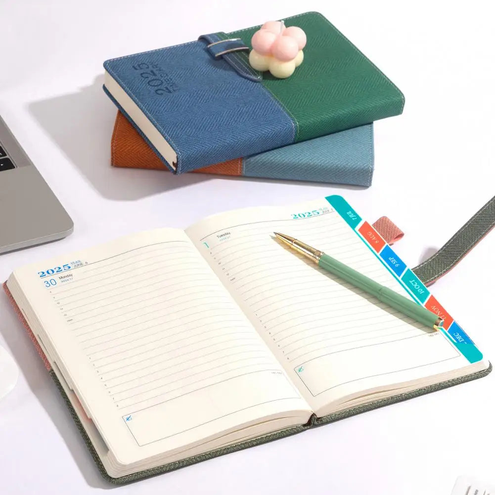 Schedule English Plan Office Efficiency Manual Calendar Notebook