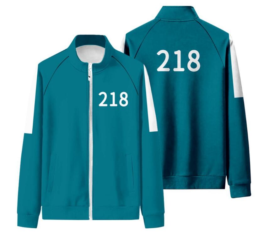 Squid Game Cosplay Costume Mask Jacket giacca da uomo junghoyeon stesso abbigliamento sportivo 456  067 maglione Halloween