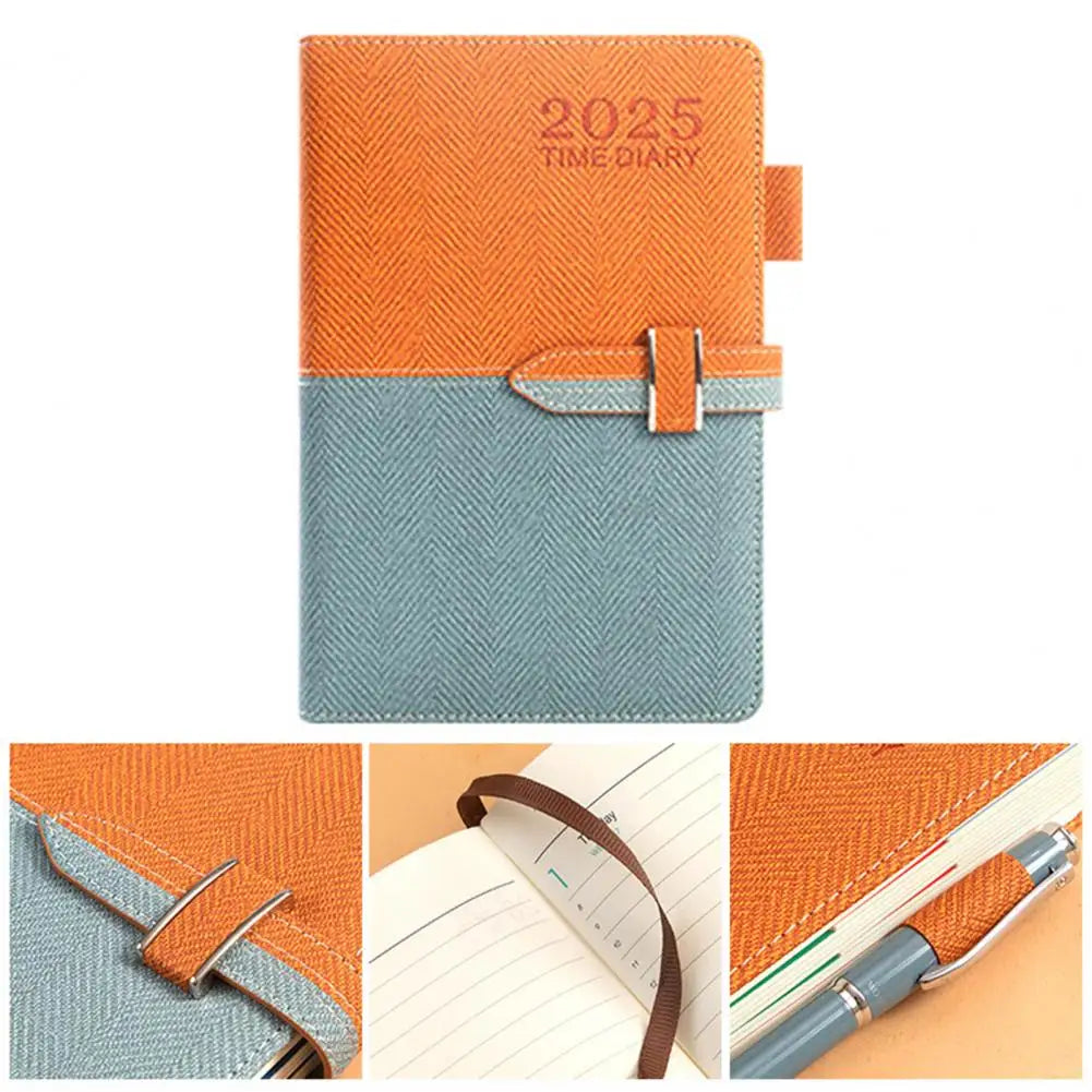 Schedule English Plan Office Efficiency Manual Calendar Notebook