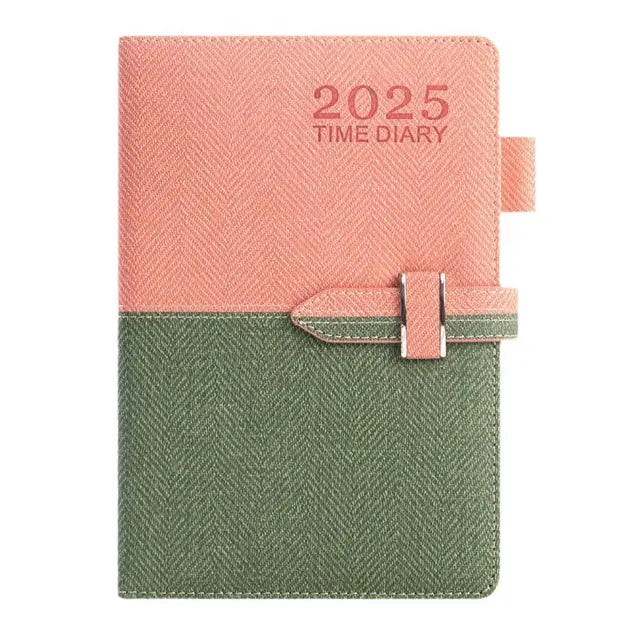 Schedule English Plan Office Efficiency Manual Calendar Notebook